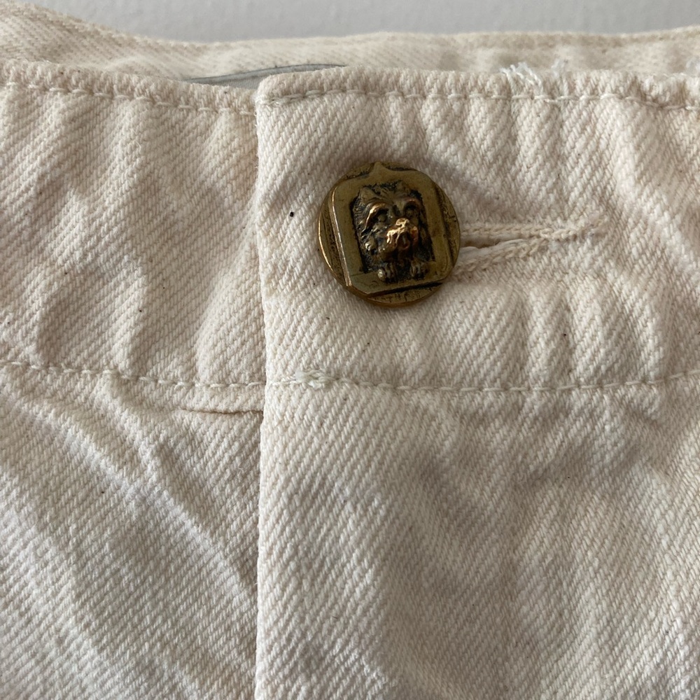 Gravel & Gold painter pants 3 (large) natural raw hem